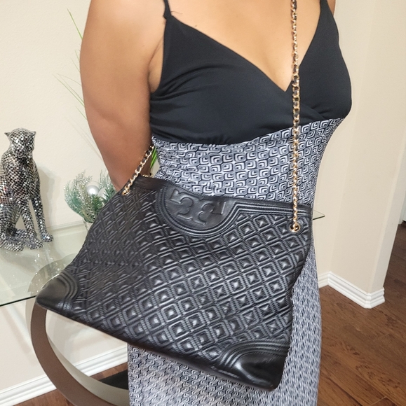 💕Tory Burch Quilted Fleming Tote💕Like New Condition💕 - Picture 15 of 17